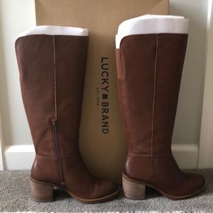 Lucky Brand Ritten Riding Boots 7.5 wide calf